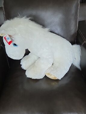 Nwt Justice Aurora White Jumbo Unicorn Stuffed Animal